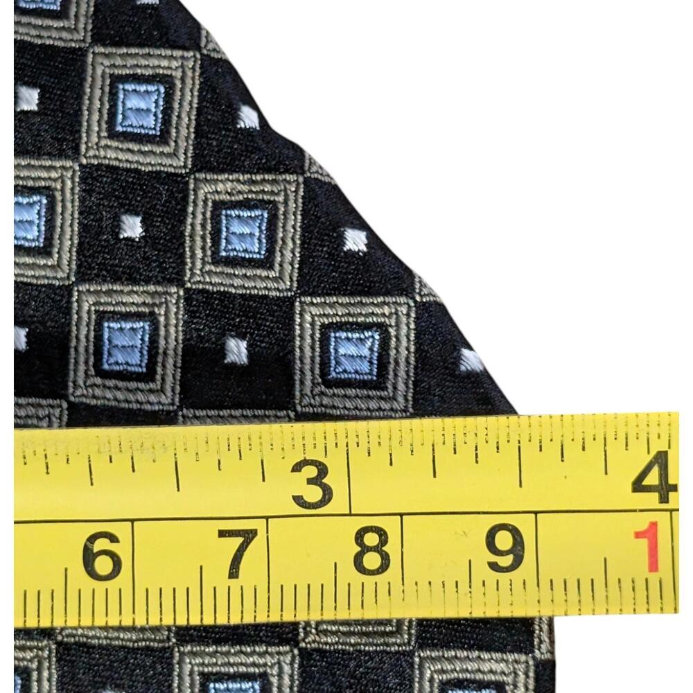 Robert Talbott Best Of Class Tie Mens 60" Silk Checks Squares USA Dress Vintage - Picture 7 of 8
